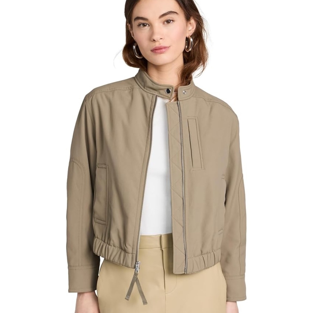 Vince Cropped Bomber Jacket